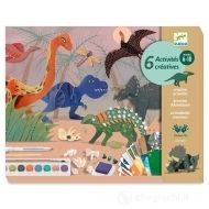 Djeco, Творчески комплект с много активности, светът на динозаврите, творчески комплект, рисуване, оцветяване, творчество, детско творчество
