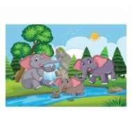 Авис - Детски пъзел - Семейство слончета - 40 части