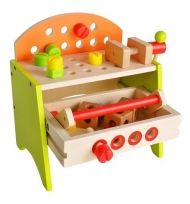 Дървена детска работилница с инструменти 