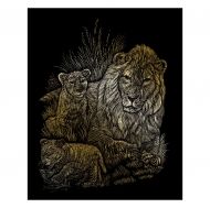 Royal&Langnickel - Творчески комплект за гравиране - Лъвица и лъвчета 