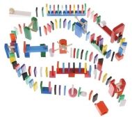 Дървено домино игра - 407 елемента 