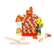 Tooky Toy, дженга, дървена дженга, дървена кула за подреждане, кула за подреждане, дървена играчка, играчка от дърво, дървени играчки, игра за баланс, балансна игра 