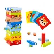 Tooky Toy, дженга, дървена дженга, дървена кула за подреждане, кула за подреждане, дървена играчка, играчка от дърво, дървени играчки, игра за баланс, балансна игра 