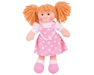 Bigjigs - Детска мека кукла - Руби - 28 см 