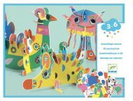 Djeco - Творчески комплект - Направи 3D забавни животни 