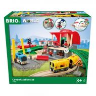 Brio - Комплект централна гара с влакчета и релси 