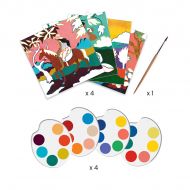 Djeco - Творчески комплект за рисуване с бои - Полинезия 