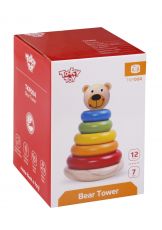 Tooky Toy - Дървена играчка за нанизване - Мече 