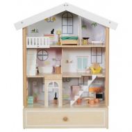 Classic World - Двуетажна дървена къща за кукли