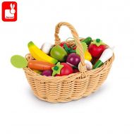 Janod - Кошница с дървени плодове и зеленчуци 