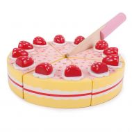 Bigjigs, играчка, играчки, детска играчка, дървена играчка, дървена торта, торта за игра, дървена торта с ягоди, торта за деца, детска дървена торта, торта с ягоди за игра, продукти Bigjigs, играчки Bigjigs 