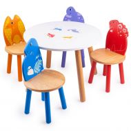  Bigjigs - Детска дървена маса с динозаври 