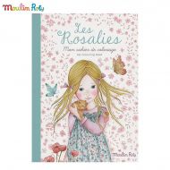 Moulin Roty - Детска книжка за оцветяване - Les Rosalies 