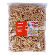 Apli, играчка, играчки, дървени щипки, дървени мини щипки, дървени щипки за декорация, щипки за декорация, творчески аксесоар, мини щипки за игра, дървени щипки за игра, продукти Apli, играчки Apli