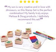 Melissa & Doug - Творчески комплект с печати и моливи - Динозаври 