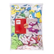 Apli, играчка, играчки, цветни букви, меки букви, буквички от ева гума, меки цветни букви, букви за игра, детски комплект с буквички, буквички за игра, цветни меки буквички за деца, букви за декорация, комплект с 500 букви, продукти Apli, играчки Apli