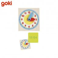 Goki - Дървен образователен часовник в кутия 