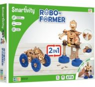 Дървен конструктор - 2 в 1 - Кола и Робот - Smart Games