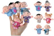 Кукли за пръсти за куклен театър - комплект от 6 бр.