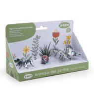 Комплект 3 фигурки диви животни и насекоми от градината - Мравка, калинка и пеперуда  - Papo