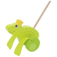 Goki – Дървена играчка за бутане – Жабокът принц