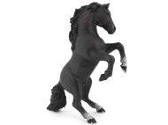 Papo - Фигурка за колекциониране и игра - Черен изправен кон 