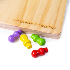 Bigjigs - Дървена настолна игра - Китайски шах 