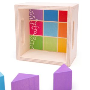 Цветни блокчета Rainbow Building Blocks
