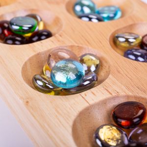Bigjigs - Дървена настолна игра - Манкала