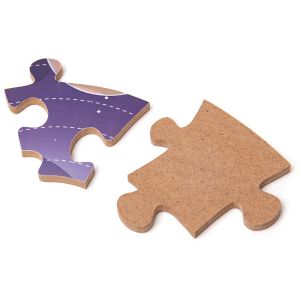 Bigjigs - Дървен кръгъл пъзел - Слънчевата система