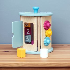 Bigjigs - Дървен сортер с активности 