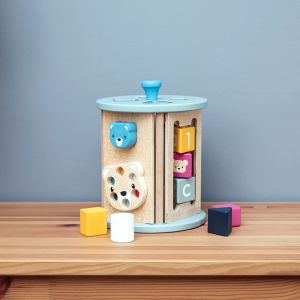 Bigjigs - Дървен сортер с активности 