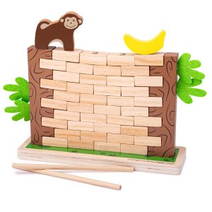 Игра за редене с дървени тухли - 50бр