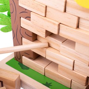 Игра за редене с дървени тухли - 50бр