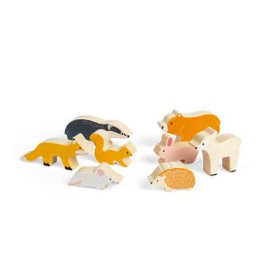 Дървена игра за баланс горски животни - Bigjigs