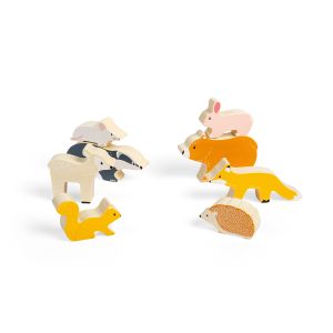 Дървена игра за баланс горски животни - Bigjigs