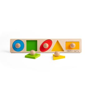 Bigjigs - Дървено табло за съпоставяне на форми