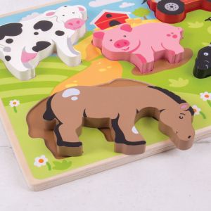 Пъзел Ферма Chunky Lift Out - Farm
